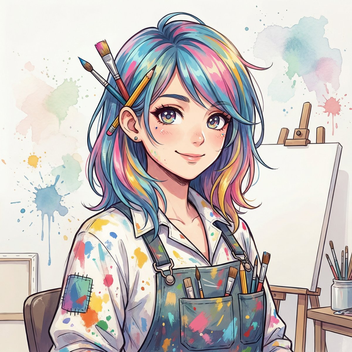 看片动漫原画师林彩绘
